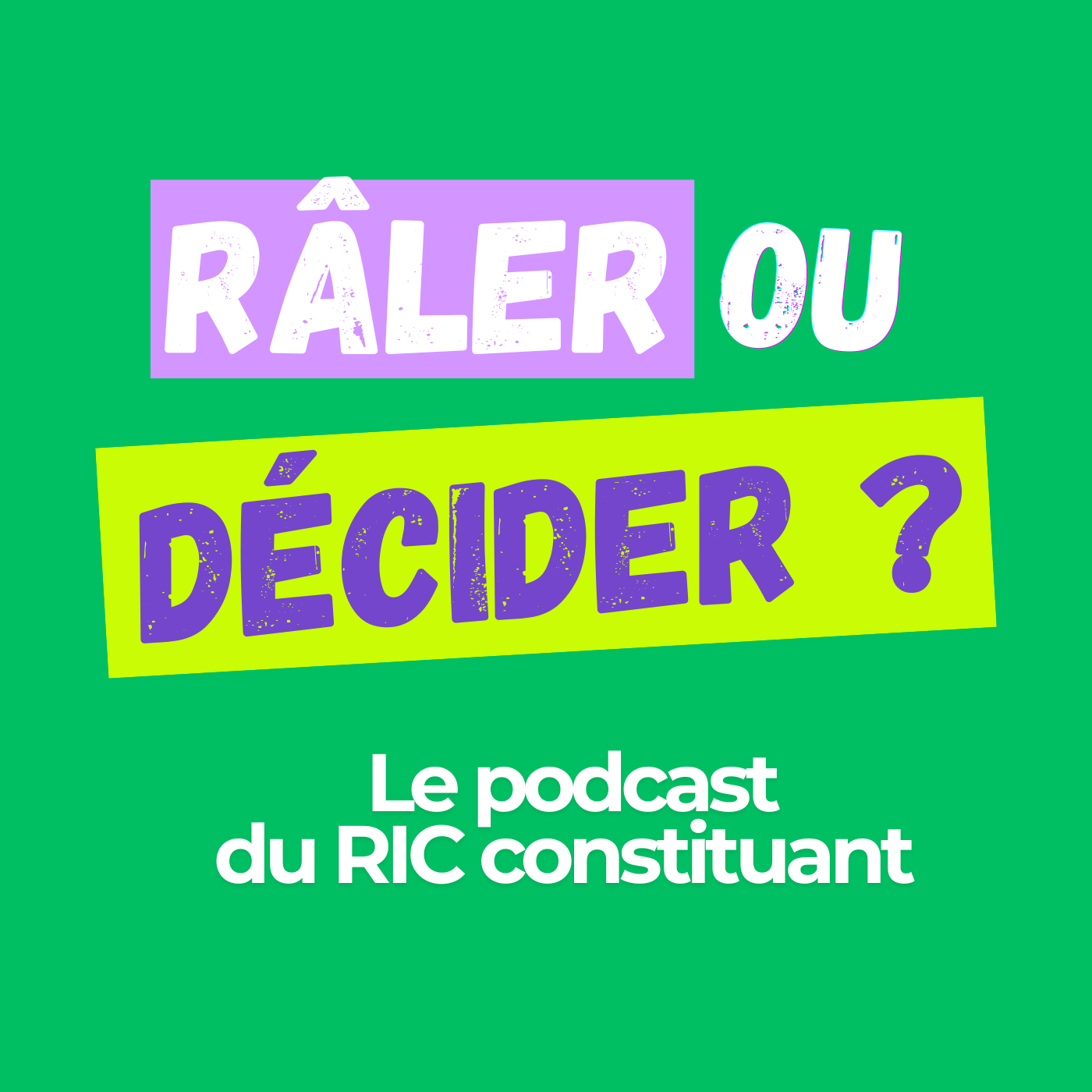 Râler... ou décider ? Le podcast du RIC Constituant. podcast artwork